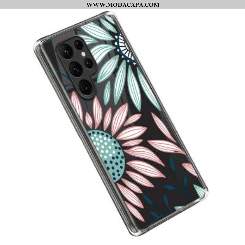 Capa Para Samsung Galaxy S23 Ultra 5G Floral
