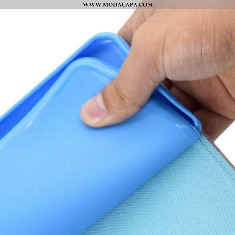 Capa De Couro Para Samsung Galaxy Tab A7 Lite Borboletas Únicas