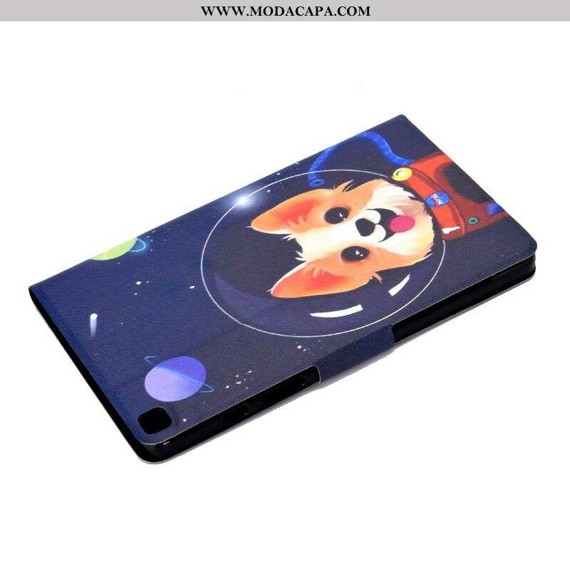 Capa Folio Para Samsung Galaxy Tab A7 Lite Cao Espacial