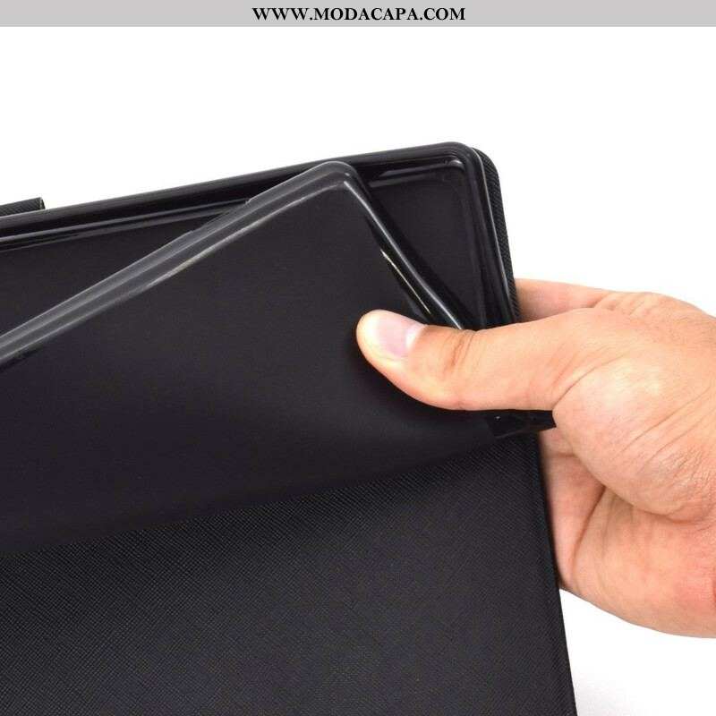 Capa Folio Para Samsung Galaxy Tab A7 Lite Cao Espacial