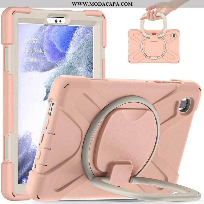 Capa Para Samsung Galaxy Tab A7 Lite Suporte De Anel Giratório Ultra Resistente