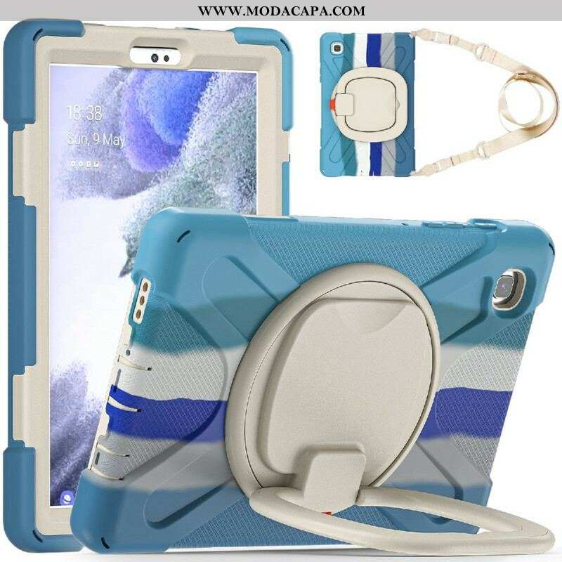 Capa Para Samsung Galaxy Tab A7 Lite Cor Da Alça De Ombro Multifuncional