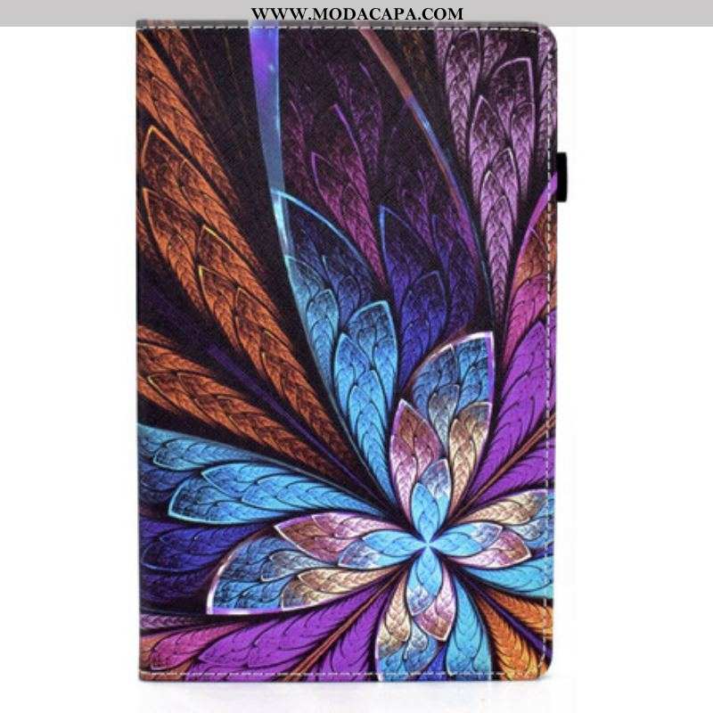 Capa Para Samsung Galaxy Tab A7 Lite Flor Abstrata