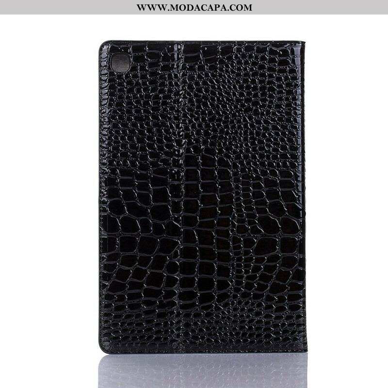 Capa Para Samsung Galaxy Tab A7 Lite Textura De Crocodilo