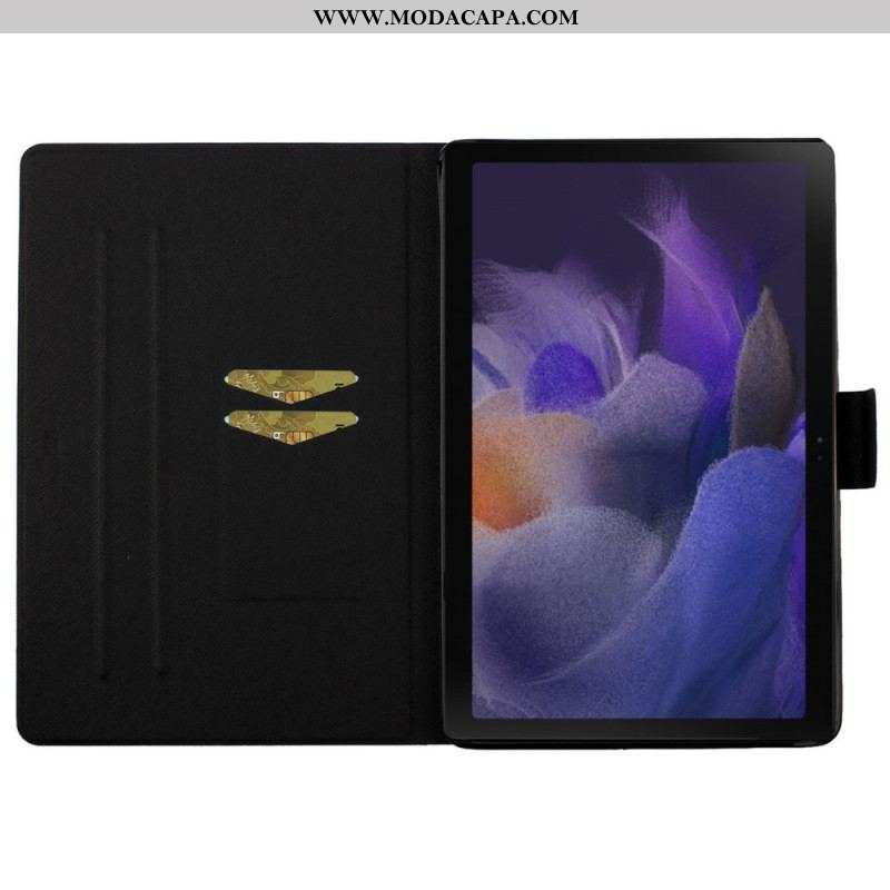 Capa De Couro Para Samsung Galaxy Tab A8 (2021) Amor Ao Pôr Do Sol