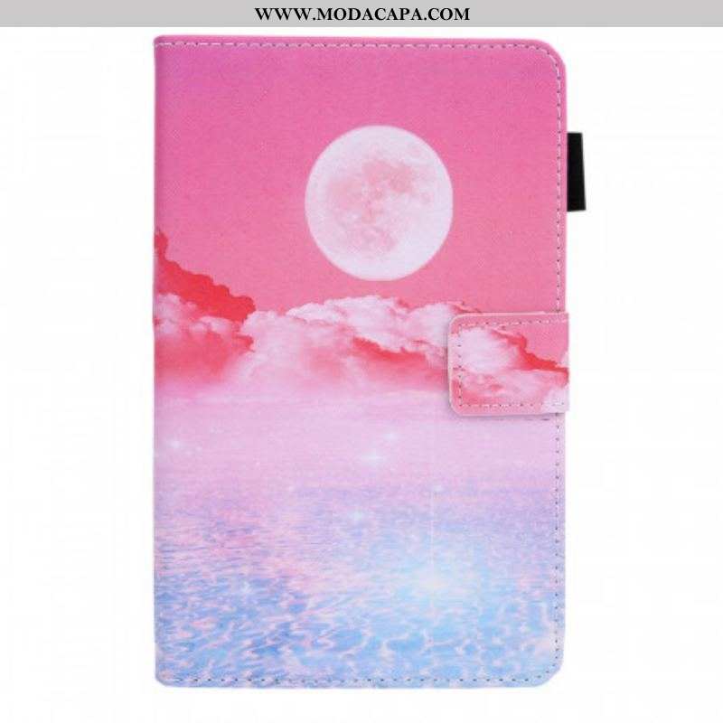 Capa Folio Para Samsung Galaxy Tab A8 (2021) Paisagem De Sonho