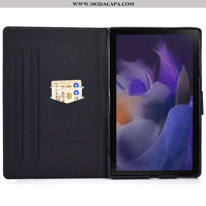 Capa De Couro Para Samsung Galaxy Tab A8 (2021) Sonho De Filhote