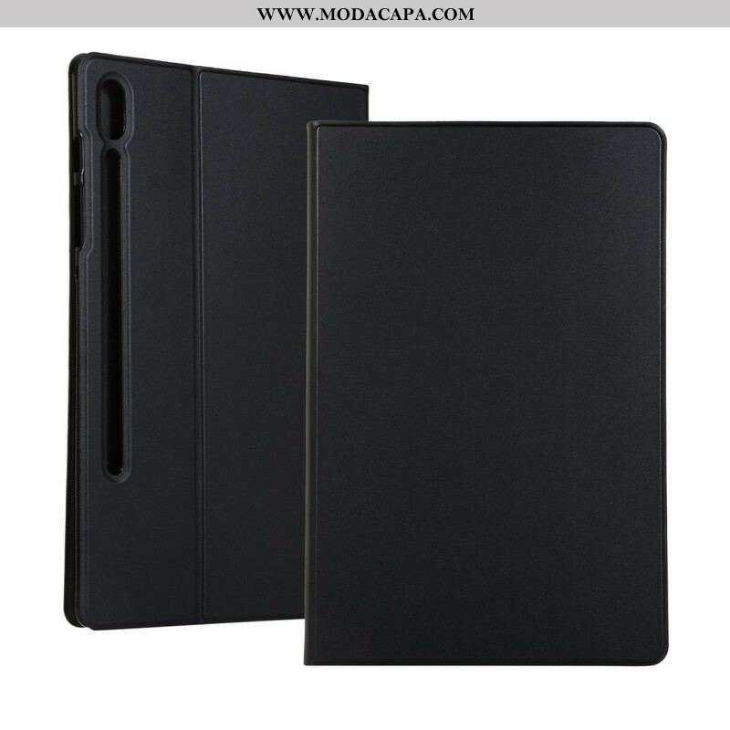 Capa Para Samsung Galaxy Tab S8 / Tab S7 Couro Sintético