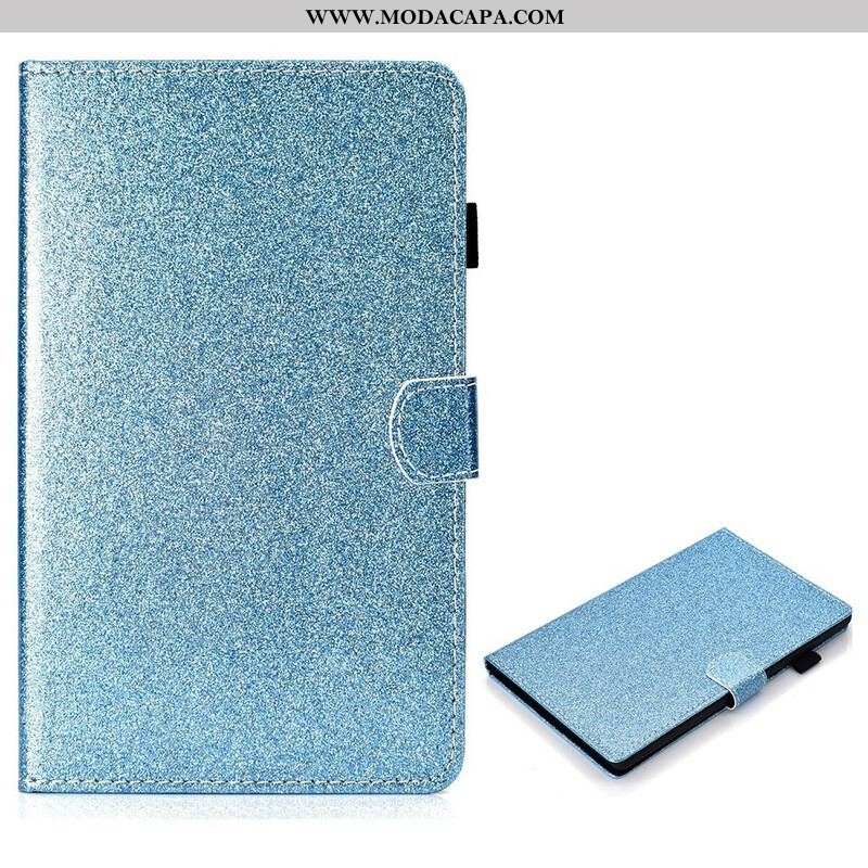 Capa Folio Para Samsung Galaxy Tab S8 / Tab S7 Glitter Cintilante