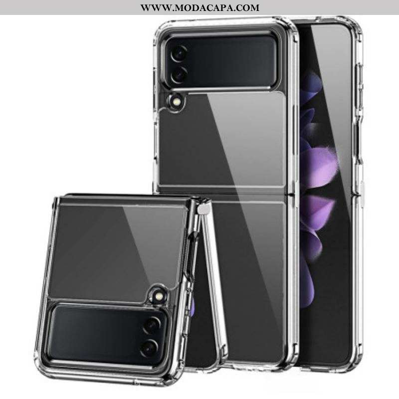 Capa Para Samsung Galaxy Z Flip 4 De Couro Dux Ducis Transparente