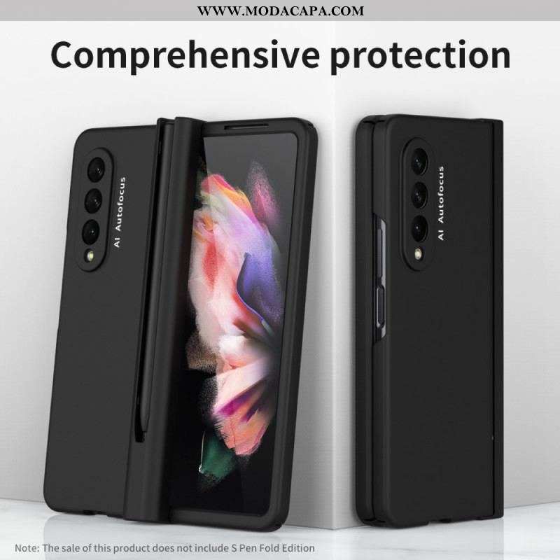 Capa Para Samsung Galaxy Z Fold 3 5G Protetor De Tela E Suporte Para Caneta