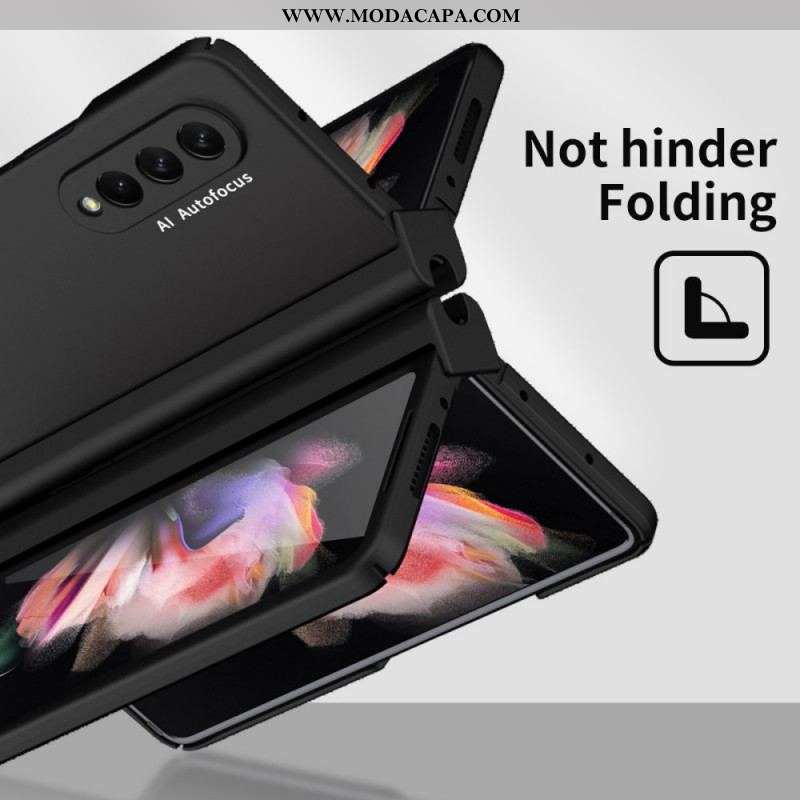 Capa Para Samsung Galaxy Z Fold 3 5G Protetor De Tela E Suporte Para Caneta