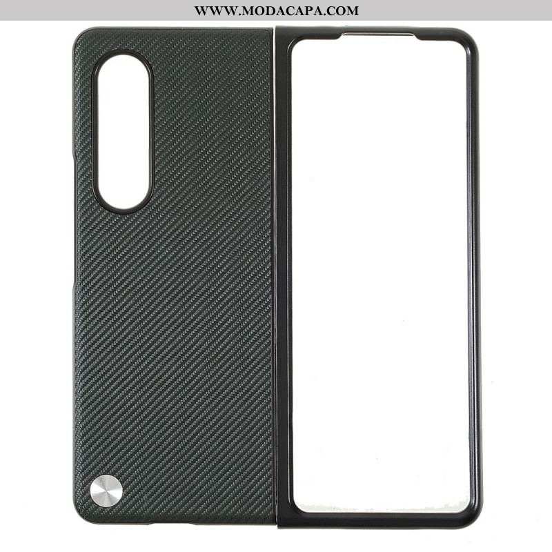 Capa Para Samsung Galaxy Z Fold 3 5G Fibra De Carbono X-level