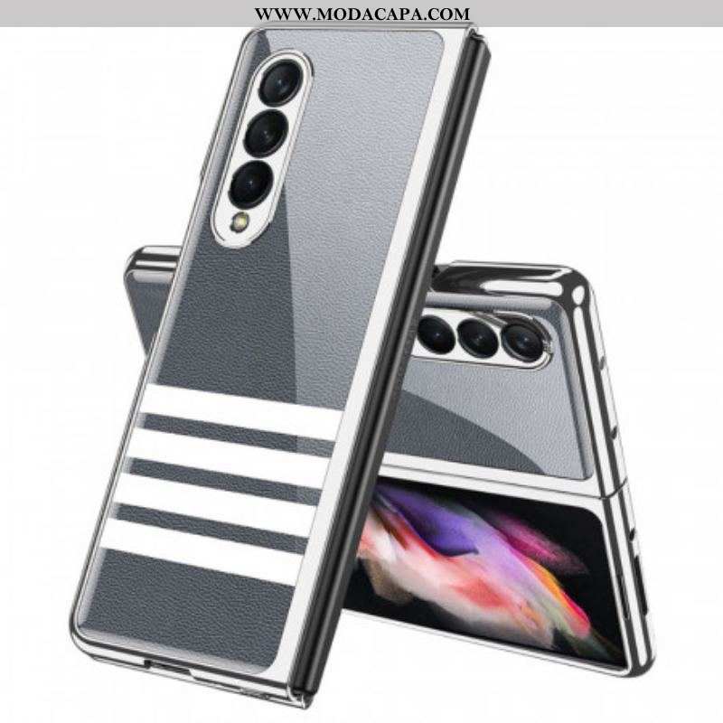 Capa Para Samsung Galaxy Z Fold 3 5G Barras De Vidro Temperado Gkk