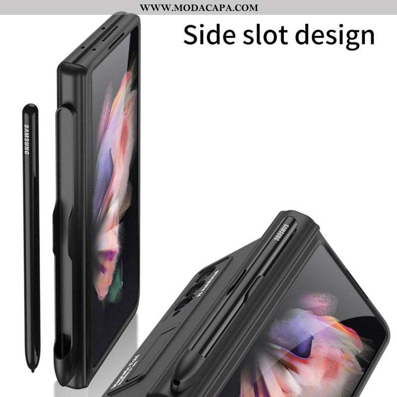 Capa Para Samsung Galaxy Z Fold 3 5G Suporte De Plástico E Suporte Para Caneta Gkk