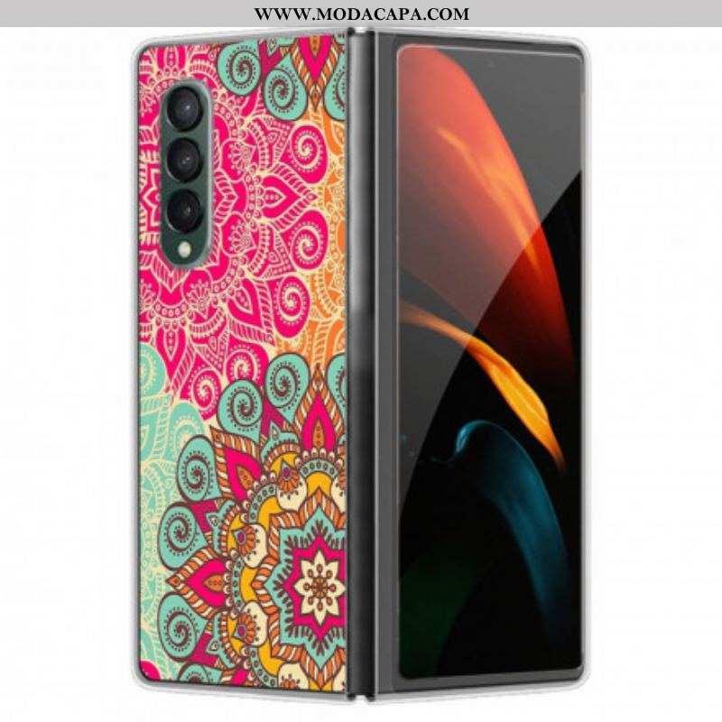 Capa Para Samsung Galaxy Z Fold 3 5G Tendência Mandala