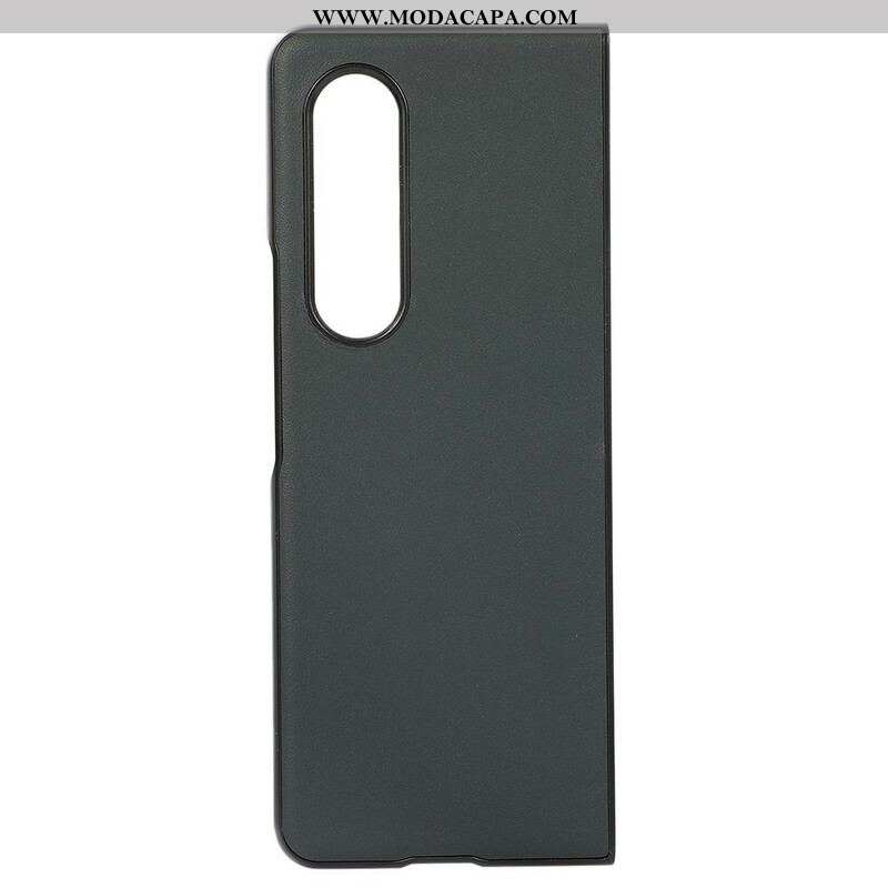 Capa Para Samsung Galaxy Z Fold 3 5G Design De Couro Genuíno