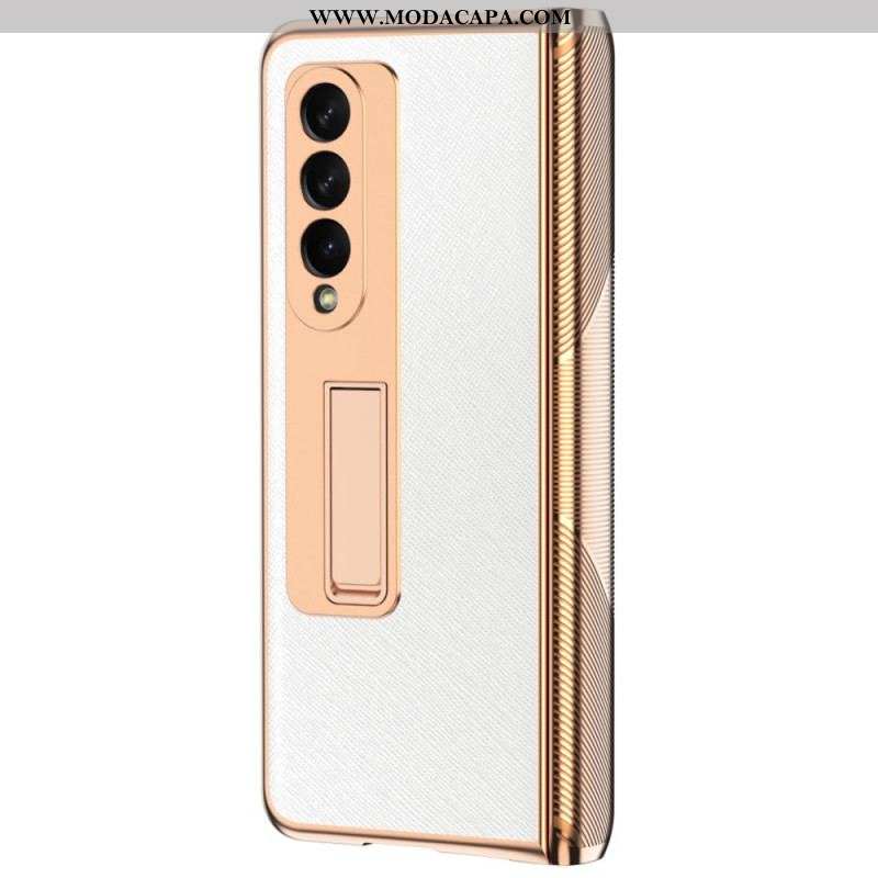 Capa Para Samsung Galaxy Z Fold 3 5G Suporte E Protetor De Tela