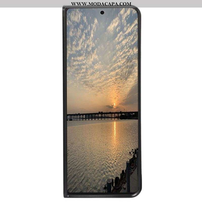Capa De Celular Para Samsung Galaxy Z Fold 4 Fibra De Carbono