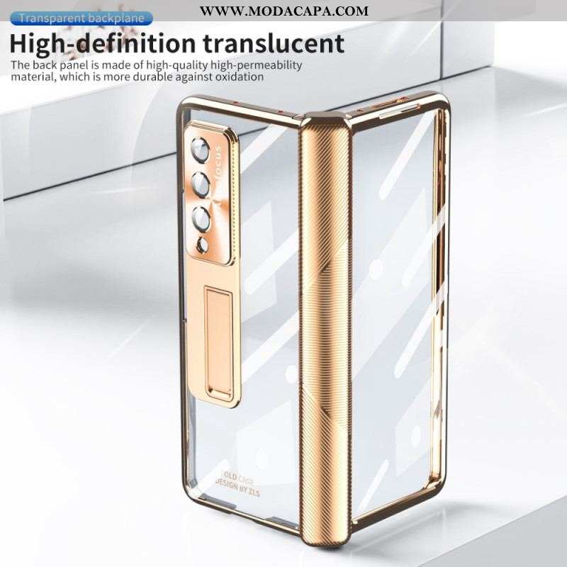 Capa De Celular Para Samsung Galaxy Z Fold 4 Vidro Temperado Transparente E Dobradiça
