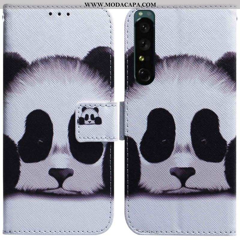 Capa Em Pele Para Sony Xperia 1 IV Panda
