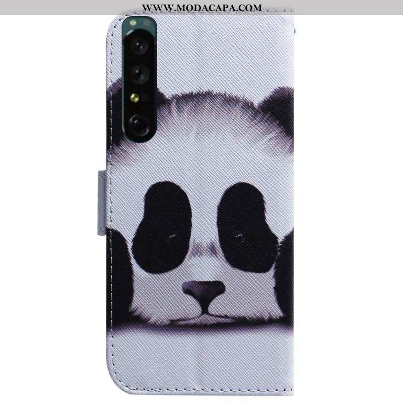 Capa Em Pele Para Sony Xperia 1 IV Panda