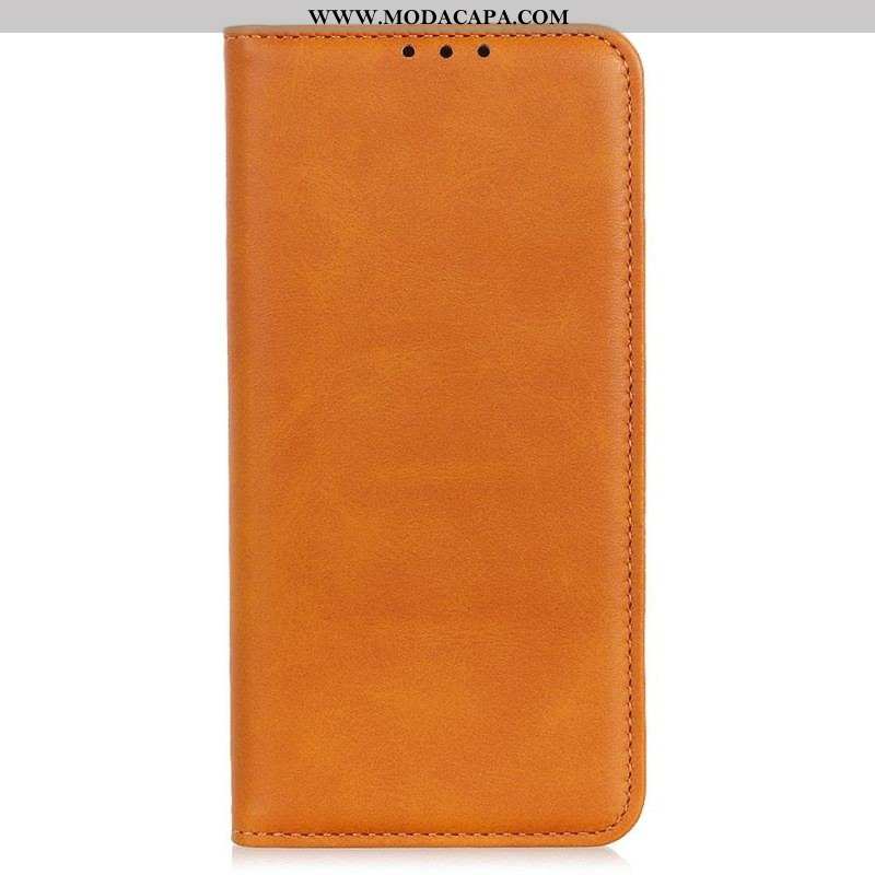 Capa Flip Para Sony Xperia 1 IV Couro Rachado