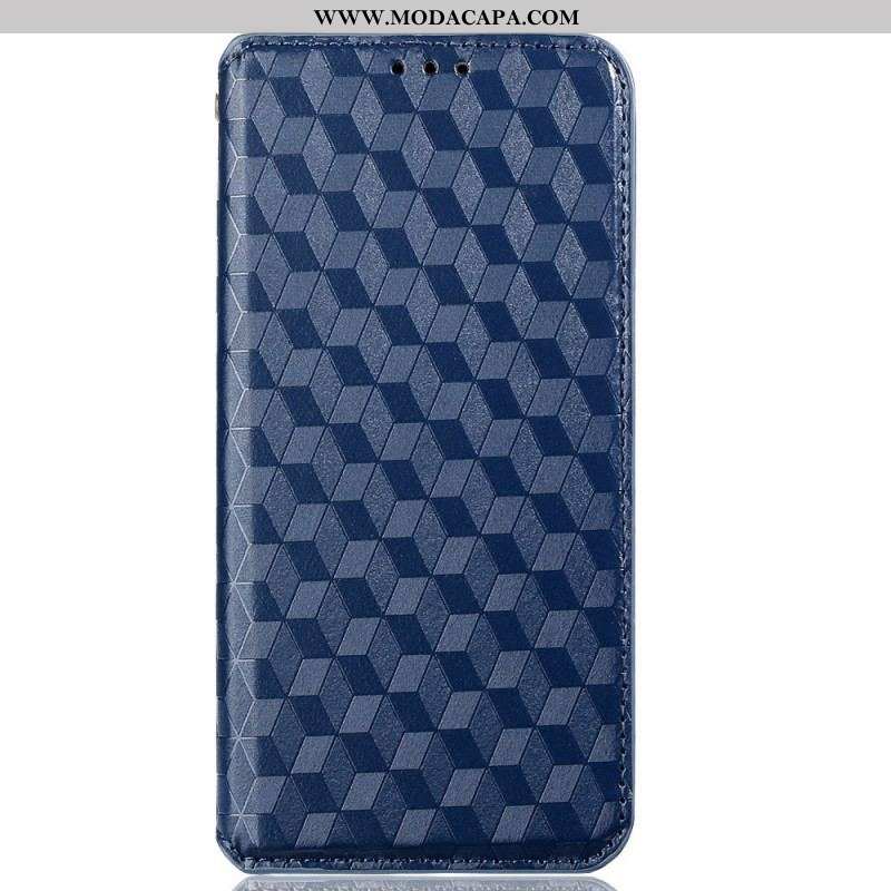 Capa De Celular Para Sony Xperia 1 IV Flip Cubos 3d