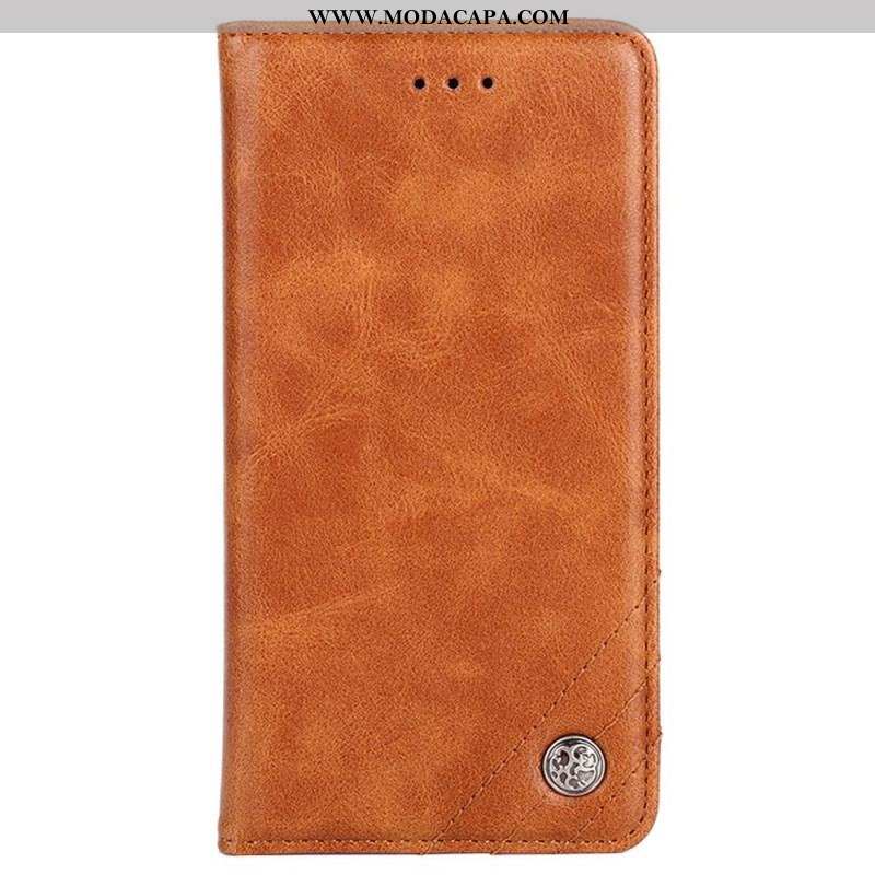 Capa De Celular Para Sony Xperia 1 IV Flip Rebites Decorativos