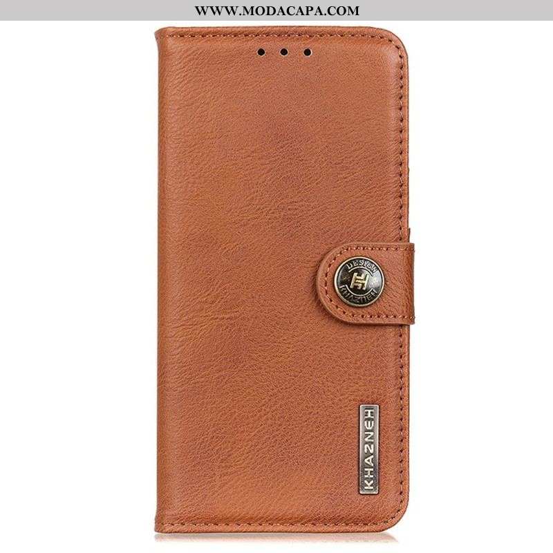 Capa Folio Para Sony Xperia 1 IV Imitação De Couro Khazneh