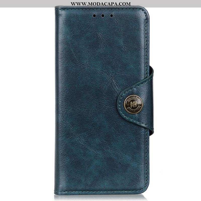 Capa Folio Para Sony Xperia 1 IV Botão De Fecho