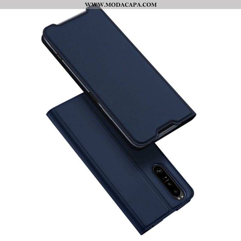 Capa De Celular Para Sony Xperia 1 IV Flip Skin Pro Series Dux Ducis