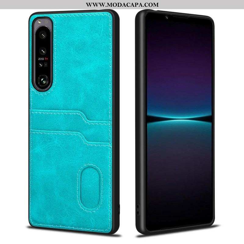 Capa Para Sony Xperia 1 IV Titular De Cartão Duplo