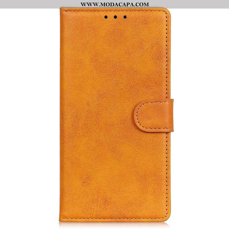 Capa De Couro Para Sony Xperia 1 IV Efeito De Couro Fosco