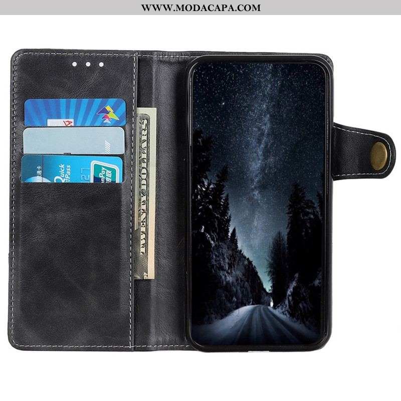 Capa Folio Para Sony Xperia 1 IV Desenho De Costura