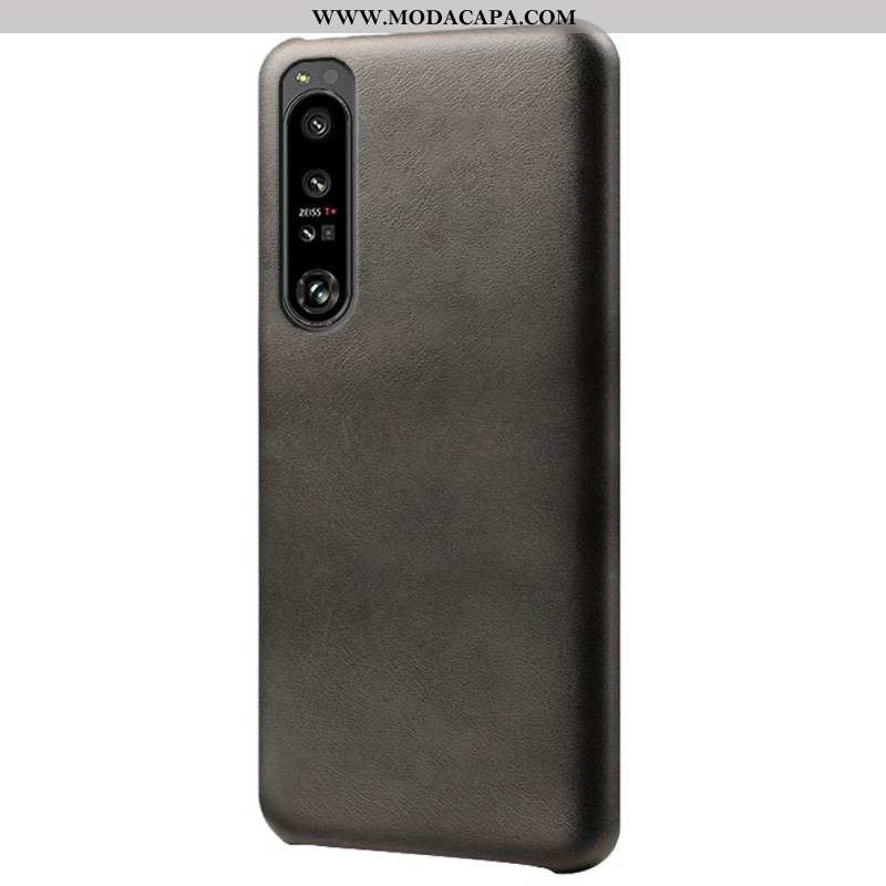 Capa Para Sony Xperia 1 IV Efeito Couro