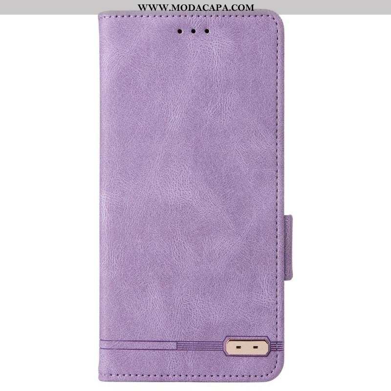 Capa De Couro Para Sony Xperia 1 IV Refinamento Luxuoso