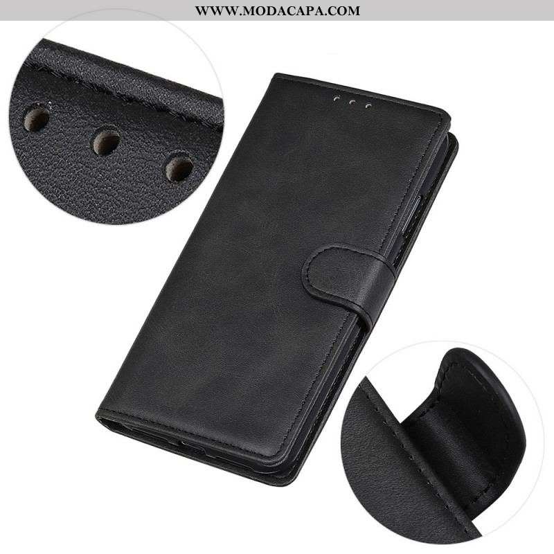 Capa De Couro Para Sony Xperia 10 IV Couro Sintético Fosco