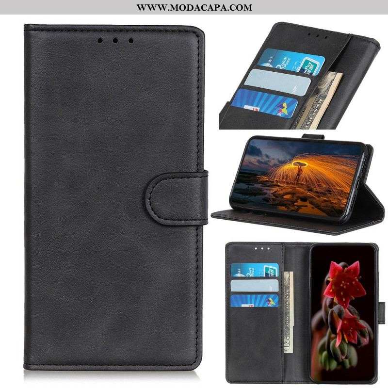 Capa De Couro Para Sony Xperia 10 IV Couro Sintético Fosco