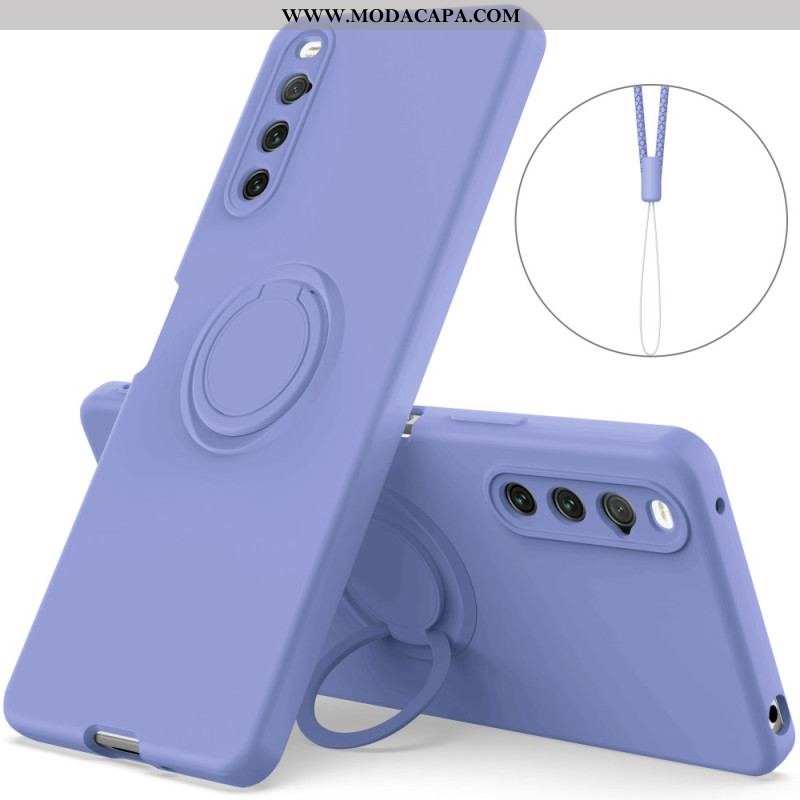 Capa Para Sony Xperia 10 IV Suporte De Anel Unido