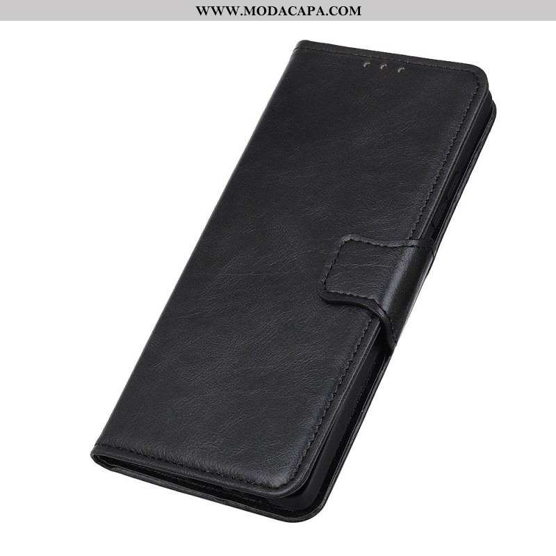 Capa Flip Para Sony Xperia 10 IV Fecho De Couro Estilo Reversível