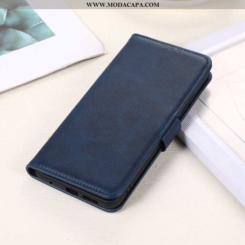 Capa Flip Para Sony Xperia 5 IV Estilo Clássico De Couro