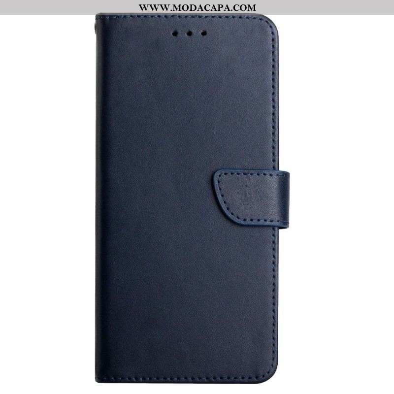 Capa De Couro Para Sony Xperia 5 IV Couro Napa Texturizado Genuíno