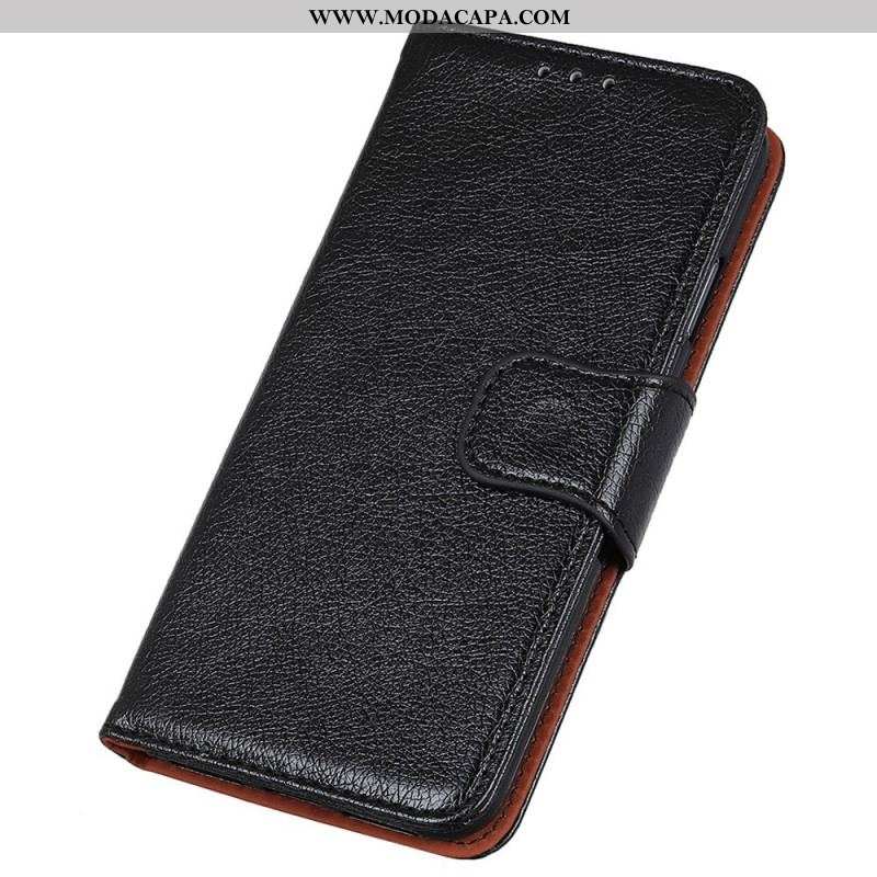 Capa Flip Para Sony Xperia 5 IV Couro Nappa Dividido