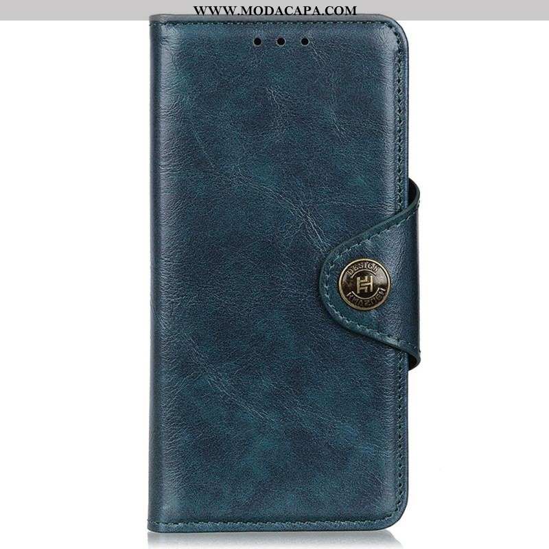 Capa Flip Para Sony Xperia 5 IV Botão De Fecho