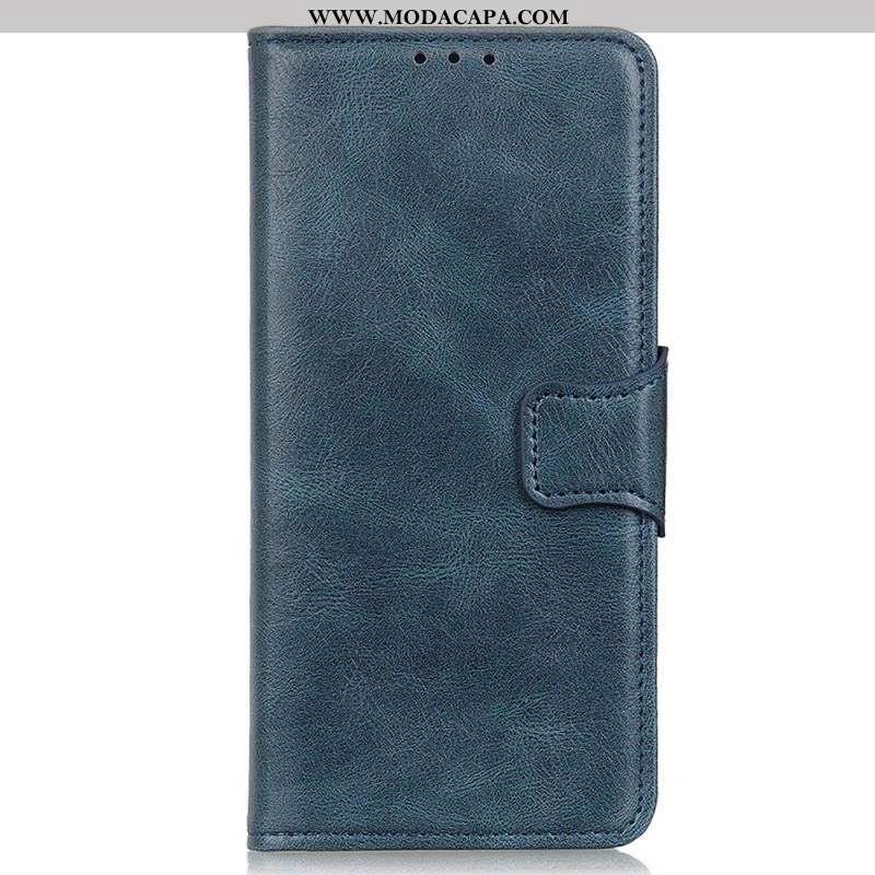 Capa Flip Para Sony Xperia 5 IV Fecho De Couro Estilo Reversível