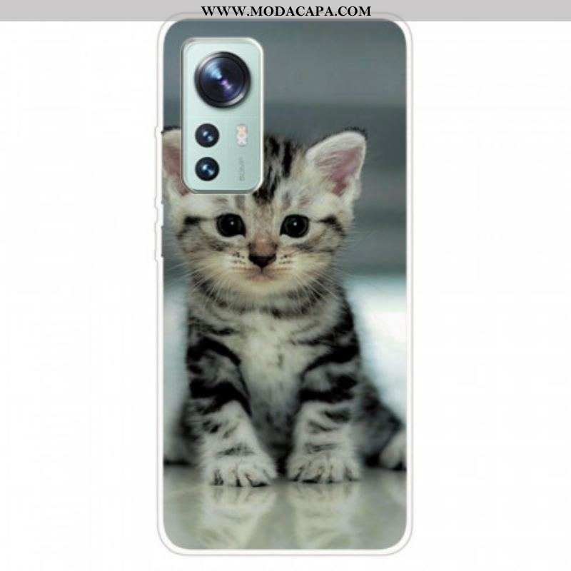 Capa Para Xiaomi 12 / 12X Gatinho De Silicone