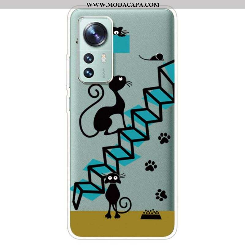 Capa De Celular Para Xiaomi 12 / 12X Gatos Engraçados