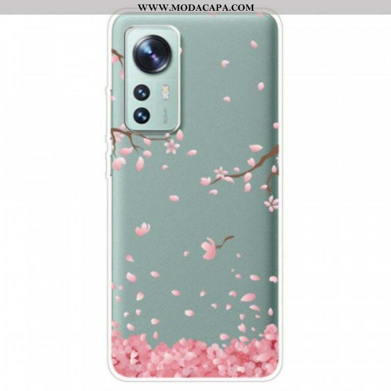 Capa Para Xiaomi 12 / 12X Chuva De Flores