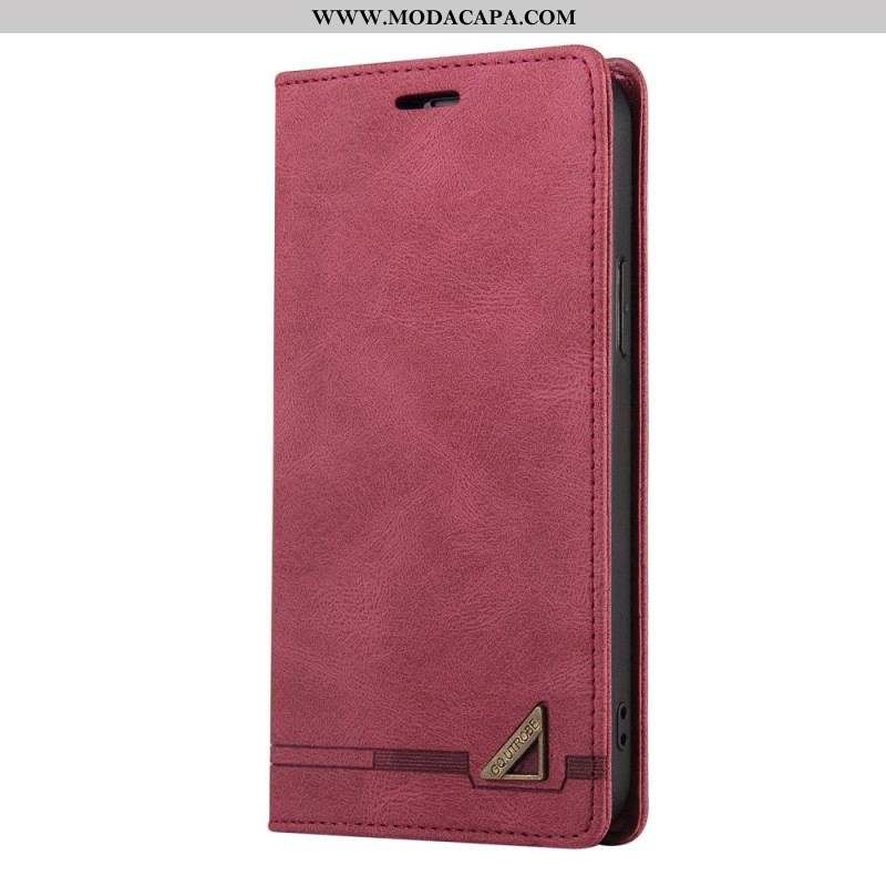 Capa Flip Para Xiaomi 12 / 12X Couro Sintético Gq.utrobe